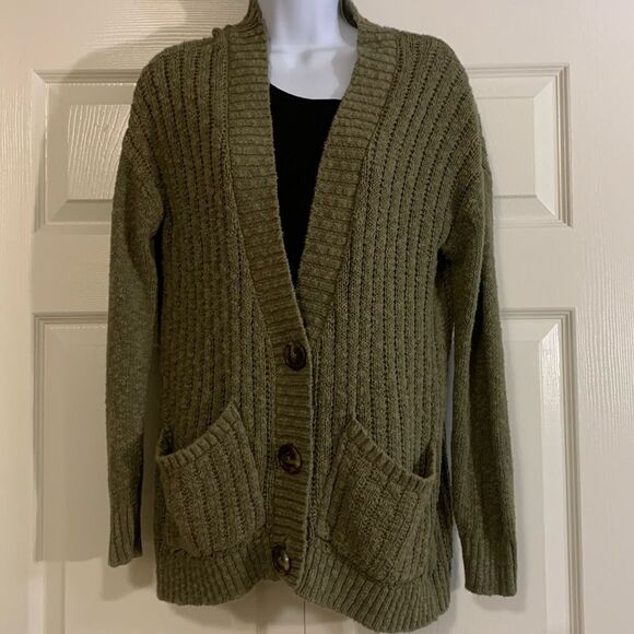 SO, knit sweater jacket, button up, great condition, small, - Picture 1 of 11